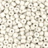 Glass seed beads 8/0 (3mm) White